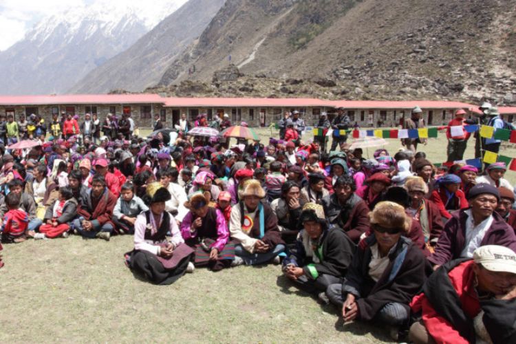 Tsumba people gathering during Shagya Festival celebrated during the year 2012.